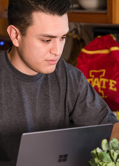 Student with Laptop